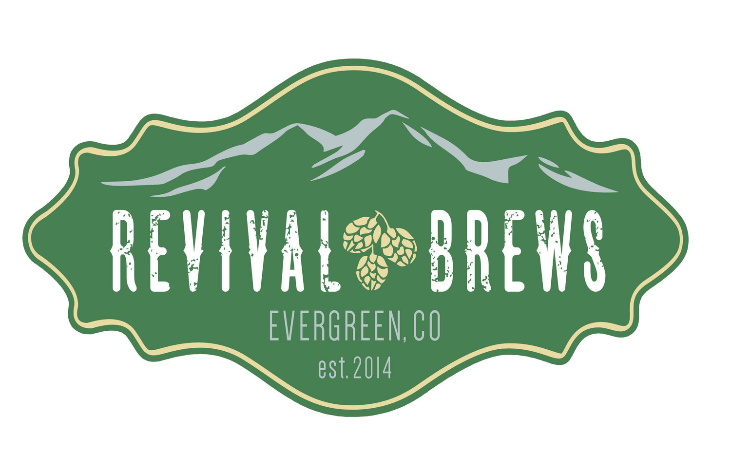 Revival Brews, Evergreen Colorado Logo