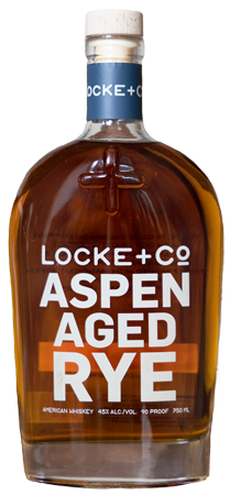 Locke & Co Aspen Aged Rye Whiskey Bottle