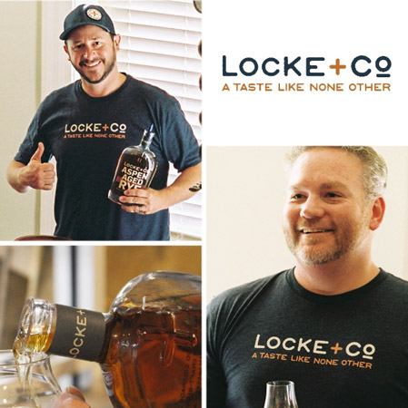 Photo Collogue of Rick Tally, Owen Locke & Locke +Co-Aspen Aged Rye Whiskey