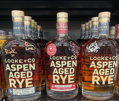 Locke + Co Aspen Aged Rye Bottles