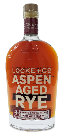 Locke + Co Aspen Aged-Rye-Port Wine Release Bottle