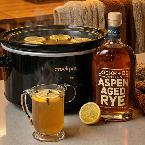 Locke + Co-Distilling Aspen-Aged Bourbon Hot Toddy and Crockpot